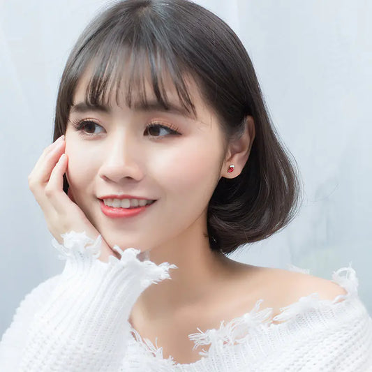 S925 Silver Asymmetrical Christmas Socks & Gloves Earrings