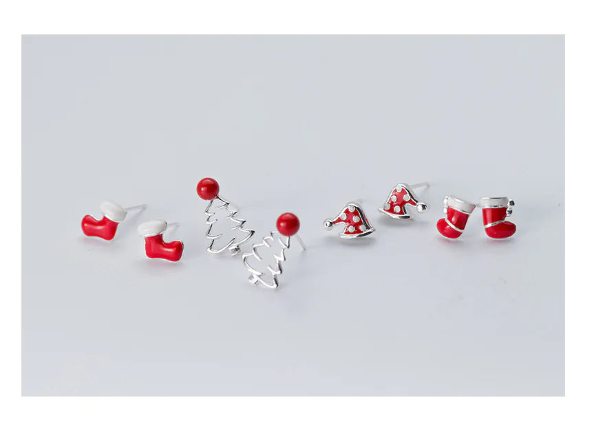 S925 Silver Christmas Series Earrings