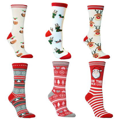 Festive Christmas Cotton Socks